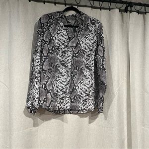 Snake print tunic top